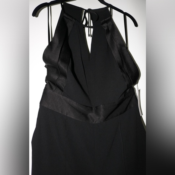 NWT- Black Diane Von Furstenberg Ireland wide-leg jumpsuit in black- size 4 - Picture 12 of 14